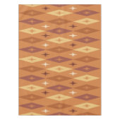 Atomic Diamonds Stars Orange aus den 50er Jahren Tischdecke (Vorderseite)