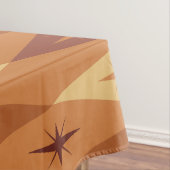 Atomic Diamonds Stars Orange aus den 50er Jahren Tischdecke (Beispiel)