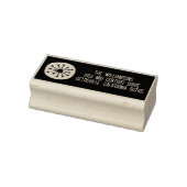 Atomic Dot Mid Century Modern Retro Minimal Gummistempel (Stempel)