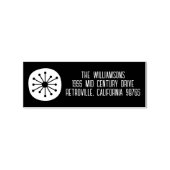 Atomic Dot Mid Century Modern Retro Minimal Gummistempel (Prägung)