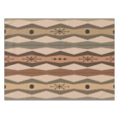 Atomic Era Abstract Columns Brown Tischdecke (Vorderseite (Horizontal))