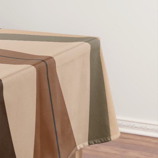 Atomic Era Abstract Columns Brown Tischdecke (Beispiel)