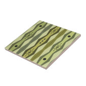 Atomic Era Abstract Columns Green Chartreuse Fliese (Seite)