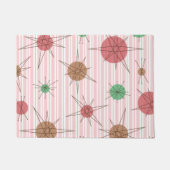 Atomic Era Candy Cane Stripes Fußmatte (Vorderseite)