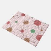 Atomic Era Candy Cane Stripes Fußmatte (Schrägansicht)