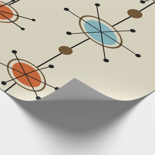 Atomic Era Geschenkpapier (Ecke)