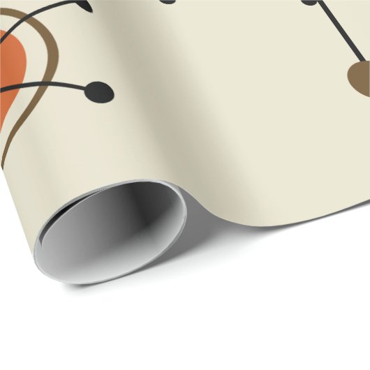 Atomic Era Geschenkpapier (Rolleneckpunkt)