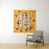 Atomic Era Happy Halloween Wandteppich (Beispiel (Horizontal))