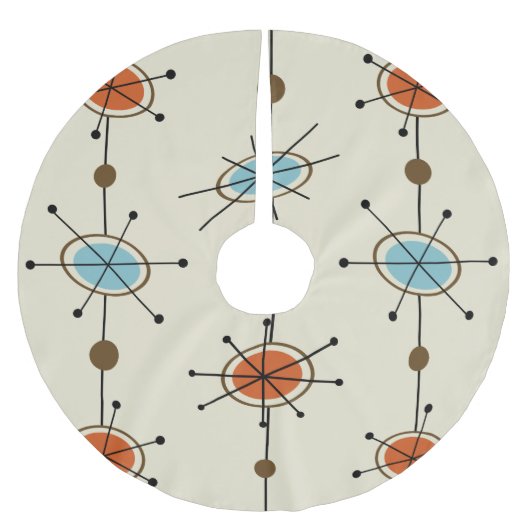 Atomic Era Polyester Weihnachtsbaumdecke (Vorderseite)