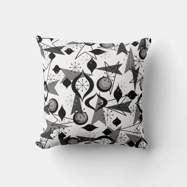 Atomic, Fifties, Polyester-Kissen 16 Zoll x 16 Zol Kissen (Vorderseite)