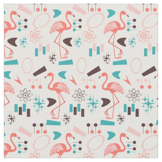 Atomic Flamingo Stoff (Nahaufnahme)