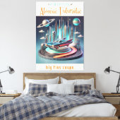 Atomic Futuristic Big Fins Coupe Car Leinwanddruck (Insitu (Schlafzimmer))