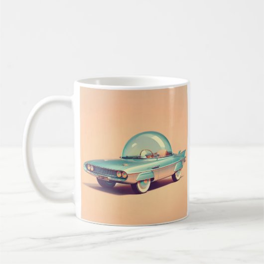 Atomic Futuristic Bubble Blaster Car Kaffeetasse (Links)