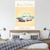 Atomic Futuristic Bubble Blaster Car Leinwanddruck (Insitu (Schlafzimmer))