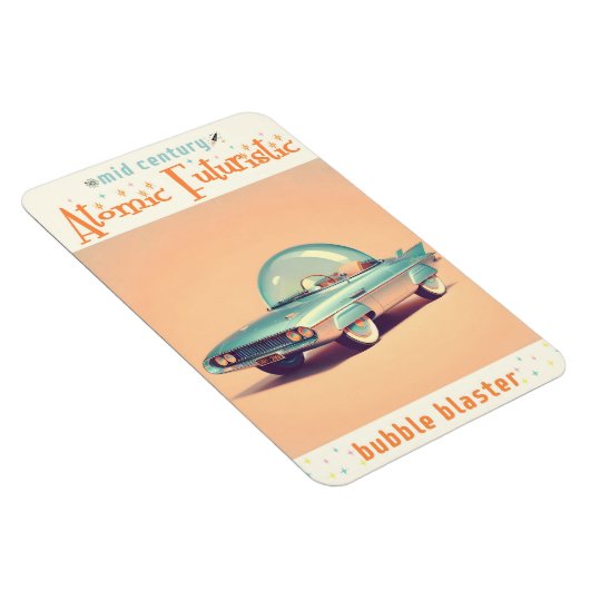 Atomic Futuristic Bubble Blaster Car Magnet (Rechte Seite)
