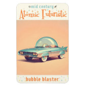 Atomic Futuristic Bubble Blaster Car Magnet (Vertikal)