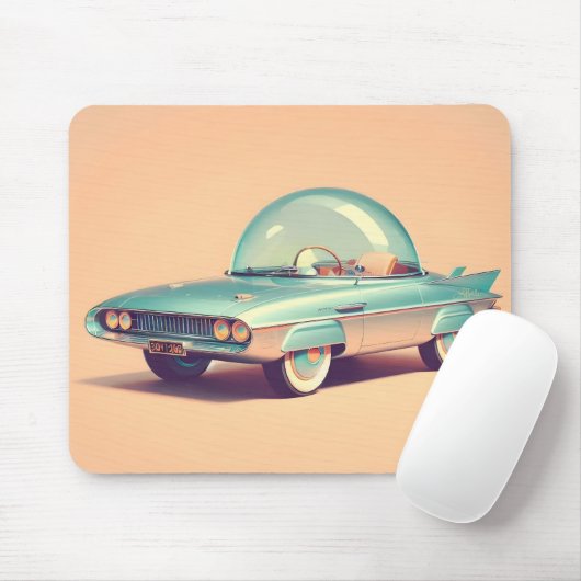 Atomic Futuristic Bubble Blaster Car  Mousepad (Mit Mouse)