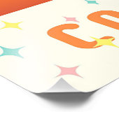 Atomic Futuristic Cosmic Storm Martini Fotodruck (Ecke)