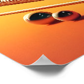 Atomic Futuristic Cosmic Storm Martini Poster (Ecke)