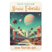 Atomic Futuristic New Florida Apartments Magnet (Vertikal)