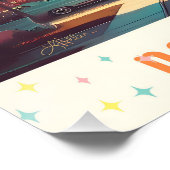 Atomic Futuristic New Florida Apartments Poster (Ecke)