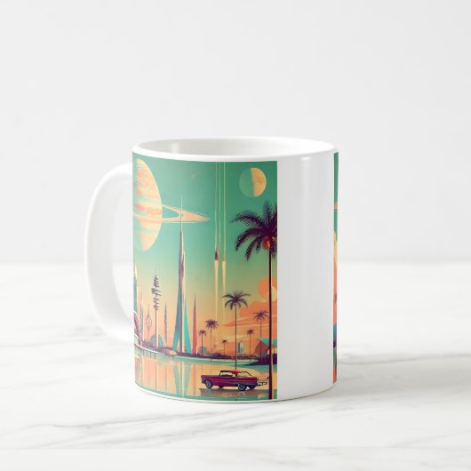 Atomic Futuristic New Florida Kaffeetasse (Vorderseite Links)