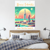 Atomic Futuristic New Florida Launch Site Leinwanddruck (Insitu (Schlafzimmer))