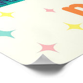 Atomic Futuristic New Florida Launch Site Poster (Ecke)