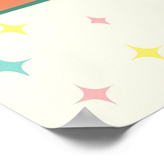 Atomic Futuristic New Florida Poster (Ecke)