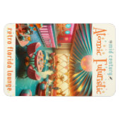 Atomic Futuristic Retro Florida Lounge Magnet (Horizontal)