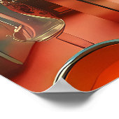 Atomic Futuristic Retro Florida Lounge Poster (Ecke)