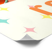 Atomic Futuristic Retro Florida Lounge Poster (Ecke)