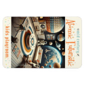 Atomic Futuristic Space Age Kids Playroom Magnet (Horizontal)