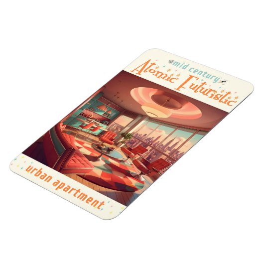 Atomic Futuristic Urban Apartment Magnet (Linke Seite)