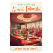 Atomic Futuristic Urban Apartment Magnet (Vertikal)