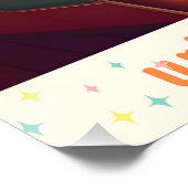 Atomic Futuristic Urban Apartment Poster (Ecke)