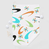 Atomic Golf Towel Mitte des Jahrhunderts Golfhandtuch (Insitu)