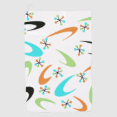 Atomic Golf Towel Mitte des Jahrhunderts Golfhandtuch (Vorderseite)