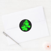 Atomic Green Roller Derby Skate Sticker (Umschlag)
