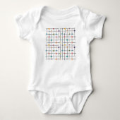 Atomic Grid Baby Strampler (Vorderseite)