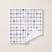 Atomic Grid Badhandtuch Set (Waschlappen)