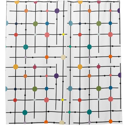 Atomic Grid Duschvorhang (Vorderseite)