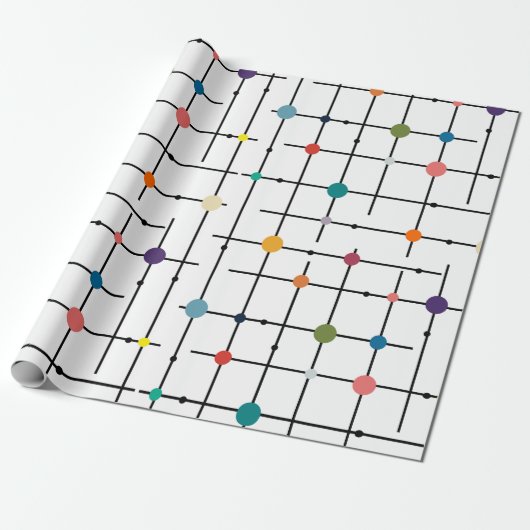 Atomic Grid Geschenkpapier (Ungerollt)