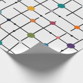 Atomic Grid Geschenkpapier (Ecke)