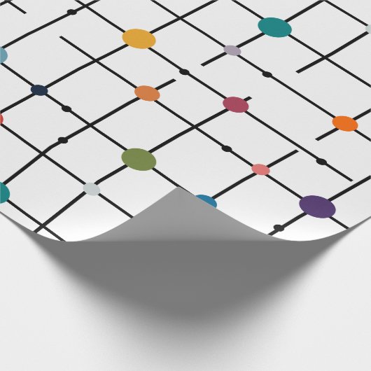 Atomic Grid Geschenkpapier (Ecke)