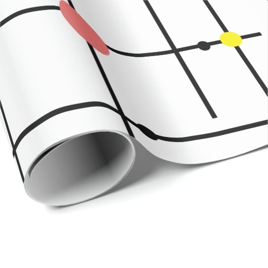 Atomic Grid Geschenkpapier (Rolleneckpunkt)