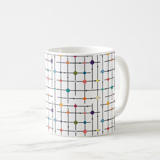 Atomic Grid Kaffeetasse (VorderseiteRechts)