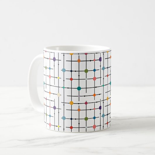 Atomic Grid Kaffeetasse (Vorderseite Links)