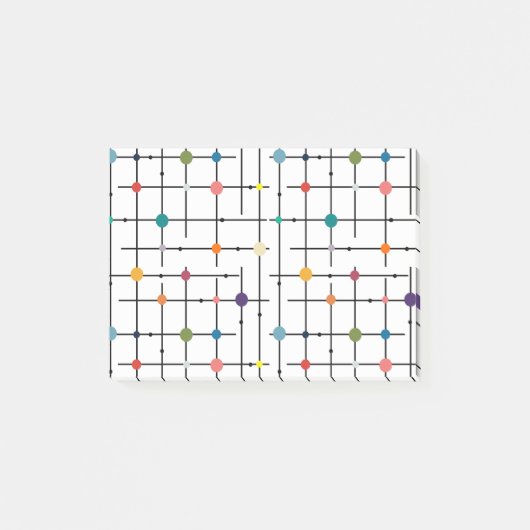 Atomic Grid Post-it Klebezettel (Vorderseite)