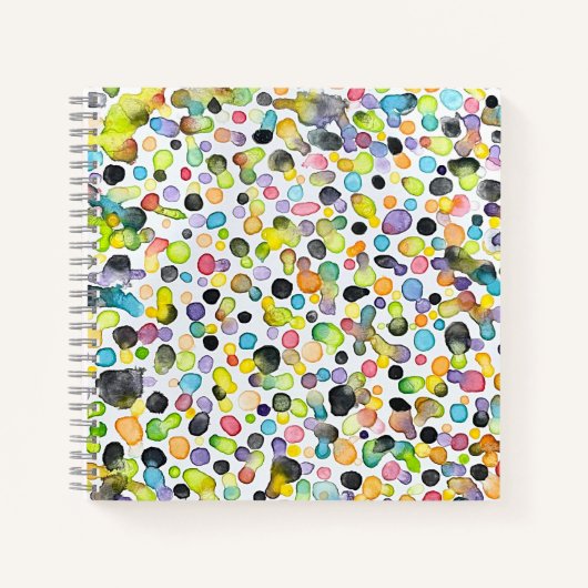 Atomic Gumdrops Square Notebook Notizblock (Vorderseite)